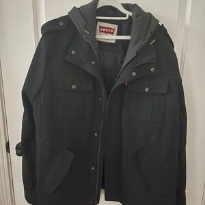 levi jacket black new size xxl